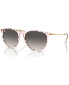 in stock Elegant Clear Sunglasses With Gradient Lenses, Elegant Clear Polarized Sunglasses, Elegant Clear Sunglasses With Uv Protection, Elegant Round Glass Sunglasses, Ray Ban Erika, Ray Ban Women, Classic Sunglasses, Pink Sunglasses, Mens Cologne