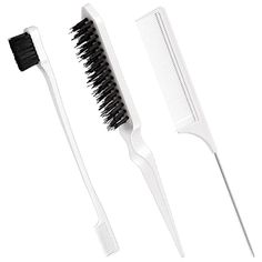 Slick Back Hair, Bristle Hair Brush, Teasing Brush, Baby Hair Brush, Teasing Comb, Hair Tool Organizer, Hair Brush Set, Edges Hair