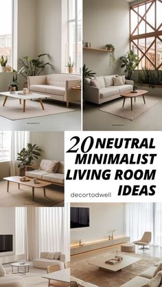 20 Minimalist Living Room Ideas Small Minimalist Living Room, Room Comfy, Minimalist Living Room Ideas, Comfy Minimalist, Room Neutral, Room Minimalist