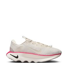 Go your own way in the Nike Motiva Women's Sneakers. With their unique style, featuring an exaggerated rocker, they're not lacking in comfort either. Exaggerated rocker. Lace-up. 1/2 inner sleeve. Comfortgroove outsole. Luxury Classic Running Shoes With Perforations, Nike Motiva, Go Your Own Way, White Kicks, Iron Ore, Wide Width Shoes, Backpack Sport, Nike Tees, Work Boots