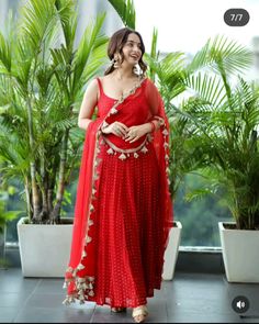 #diwalikiroshni #trendingnow #outfitoftheday #diwali How To Style Banarasi Dupatta, Red Anarkali Dress, Outfit From Scratch, Indian Dress Up, Lehenga Designs Simple, Anarkali Dress Pattern, Diwali Party, Simple Gowns, Fancy Sarees Party Wear