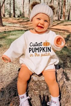 Fashion Halloween Newborn Baby Romper Long Sleeve • Pattern: Pumpkin Letter Print • Material: Cotton Blend• Style: Casual, Sweet Tiny Pumpkins, Fall Baby Pictures, Magical Fairies, First Halloween Costumes, Stylish Baby Girls, Baby Halloween Outfits, Newborn Halloween, Romper Long Sleeve, Fall Baby Clothes