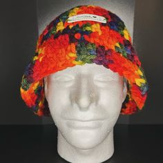 Handmade. Very Colorful! Casual Beanie For Festivals, Multicolor Outdoor Hat One Size, Multicolor Bucket Hat For Fall, Multicolor One Size Hat For Outdoor, Multicolor One Size Outdoor Hat, Casual Rainbow Hat, One Size Fits Most, One Size Multicolor Hat For Outdoor, Outdoor Multicolor Hat, Casual Rainbow Hat One Size