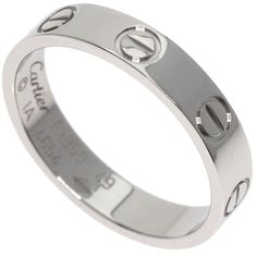 Used Cartier Love Ring #49 Platinum Pt950 Women's Cartier (Sku: Gzl13g14) === General === Brand : Cartier Line : Love === Design === Type : Band Ring Gender : Women Material : Platinum 950 === Size === Other Size : 9 Width : 3.5mm / 0.14'' Weight : 3.8g / 0.13oz. === Included Items === Accessories Notice : Before Purchasing, Please Refer To The Images Of The Accessories Included With The Item. === Condition === Condition : Used (Very Good) Ranking : Rank A Used - A Few Traces Of Usage, Some Scra Jewelry Cartier, Cartier Love Ring, Line Love, Van Cleef And Arpels, Cartier Jewelry, Purple Band, Cartier Love, White Gold Band, Cartier Ring