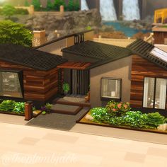 Sims Builds, Sims Ideas, Sims 4 House, Sims 4 Houses, Cozy Cabin, Modern Family, House Floor Plans, The Sims 4, Floor Plan