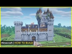 an image of a castle in minecraft with the words how to build on it