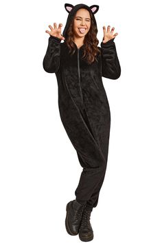 PRICES MAY VARY. Tips - The package of this Animal costume Includes 1 x onesie, other accessories not included. Size Guideline: XS US(0-2), S US(4-6), M US(8-10), L US(12-14), XL US(16-18), XXL US(18-20). Please refer to the size chart carefully before ordering. Get into the spooky spirit with this soft hooded animal costume. The easy-to-use zipper adds convenience, making it perfect for Halloween parties and trick-or-treating fun! Elevate your Halloween look with this animal hooded zip costume Pyjamas Onesie, Pajamas Cute, Adult Onesie Pajamas, Fall Fashion Skirts, Comfy Jumpsuits, Pyjamas Womens, Comfy Lounge, Adult Pajamas, Onesie Pajamas