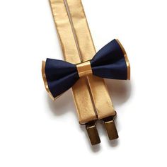 NAVY blueGOLD weddingblue bow tie GOLD suspenderringbearer | Etsy Gold Dapper Bow Tie For Formal Occasions, Dapper Gold Bow Tie For Formal Occasions, Adjustable Gold Bow Tie, Adjustable Gold Bow Tie For Black Tie Events, Classic Gold Adjustable Bow Tie, Classic Adjustable Gold Bow Tie, Gold Adjustable Bow Tie Suit Accessories, Adjustable Gold Bow Tie And Suit Accessories, Adjustable Gold Bow Tie And Accessories