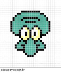 an image of a cross stitch pattern with a skull in the middle and yellow eyes