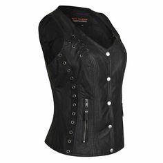 Fitted Moto Vest For Winter, Fitted Biker Vest With Zipper Closure, Moto Custom, Biker Leather, Leather Vest, Denim Vest, Chef's Jackets, Spain, Highlights