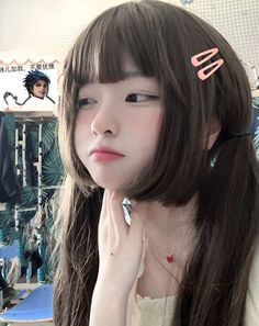 Douyin Hairstyles, Ullzang Cute, Douyin Hairstyle, Kawaii Makeup, Kawaii Hairstyles, Japanese Hairstyle, Hair Reference, Long Hair Cuts, Pretty Selfies