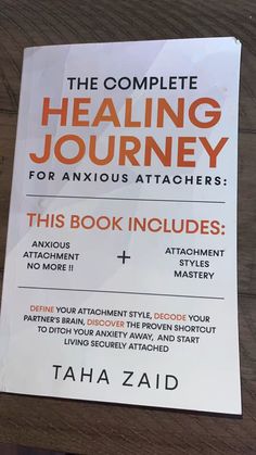 the complete book cover for the complete healing journey by taha zaid, with instructions on how to use it