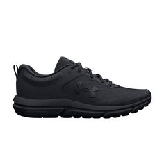 Find UNDER ARMOUR Charged Assert 10 4e Wide 'triple on Editorialist. Charged Assert 10 4E Wide 'Triple Black' Women Skates, Soccer Outfits, Mens Athletic Shoes, Golf Shoes Mens, Hiking Women, Black Running Shoes, Under Armour Women, Under Armour Men, Kids Boots