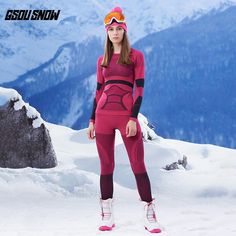 Women's Gsou Snow Winter Warmers Fleece Thermal Baselayer Set Base Layer Women, Flat Seam, Snow Sports, Snow Winter, Winter Warmers, Comfortable Flats, Base Layer, Travel Size Products, Different Styles