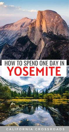 the cover of how to spend one day in yosemite