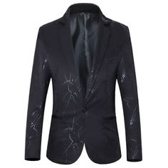 Mens Luxury Floral Printed Suit Blazer Homme Night Club Stage Wedding – HouroGrace Merchandise Party Suits With Slim Fit And Long Sleeves, Slim Fit Party Suit With Long Sleeves, Party Suit With Slim Fit And Long Sleeves, Slim Fit Long Sleeve Party Suit, Slim Fit Blazer For Winter Parties, Winter Party Slim Fit Blazer, Stretch Long Sleeve Party Blazer, Business Casual Plus Size, Plus Size Boutique Dresses