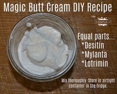 Magic Butt Cream Recipe and Ingredients from The SIMPLE Moms Wheat Germ Recipes, Belt Tattoo, Lectin Free Diet, Lectin Free, Paste Recipe, Rash Cream, Homemade Products, Jack Jack, Diy Recipe