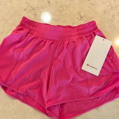 Nwt Hot Pink 4” Size 6 Hotty Hot Hot Pink Hot Pink Lululemon, Funny Friend Pictures, Anna Claire, Dream Wishlist, Pink Lululemon, Bday Gift, Gift Inspo, Free People Clothing, Clothing Brands