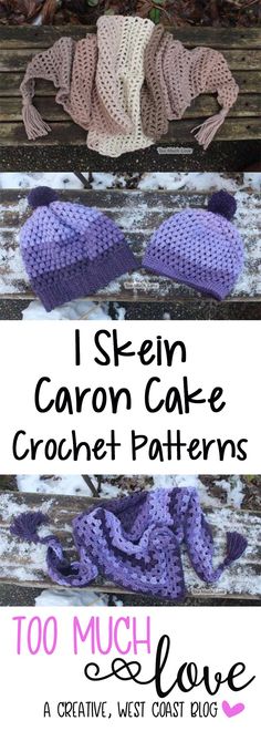 Crochet Caron Cakes Patterns, Caron Cotton Cakes Patterns, Caron Cotton Cakes Patterns Crochet, Caron Cakes Patterns Knit, 1 Skein Crochet Projects