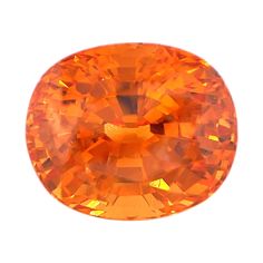 This stunning spessartite Mandarin garnet has all the hallmarks of a collector gemstone! Weighing 6.15 carats, it is unusually large and of superfine quality, with exquisite pure orange color and exceptional clarity. This extremely bright gem is beautifully proportioned and will look magnificent set with diamonds or other colored stones. Measuring 10.30 x 8.58 x 7.35mm, its size and depth gives it an extraordinarily brilliant appearance. There is no other orange gemstone that looks like a superfine Mandarin spessartite garnet! We specialize in custom designs and would be happy to help create the perfect piece of jewelry for you! Truly a one-of-a-kind gemstone with endless sparkle. A real knockout! Mandarin Garnet, Orange Gem, Spessartite Garnet, Colored Stones, Color Naranja, Ring Pendant, Happy Colors, Paper Lamp, Stone Color