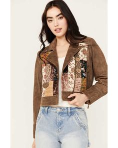 Cleo + Wolf Women's Patchwork Leather Moto Jacket | Boot Barn Spring Leather Jacket With Patchwork, Spring Leather Jacket With Patchwork And Long Sleeves, Multicolor Leather Winter Outerwear, Fall Patchwork Leather Jacket, Long Sleeve Patchwork Leather Jacket For Spring, Casual Patchwork Leather Jacket For Fall, Fall Leather Jacket With Patchwork, Trendy Patchwork Leather Jacket For Spring, Multicolor Long Sleeve Leather Jacket For Fall