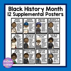 the black history month poster for students