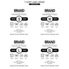 four different brand logos and their meanings