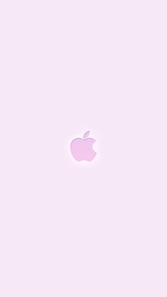 an apple logo on a pink background