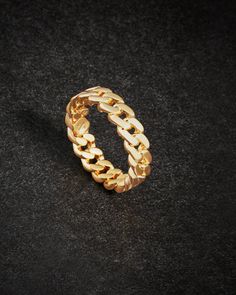 We are finally bringing our best-selling collection full circle with the gold 6mm Cuban Link Ring. This men’s ring has all the classic features of our Cuban chains. Pair with any piece in our best-selling Cuban Collection. Cuban Ring, Cuban Link Ring, Cuban Chains, Link Ring, S Ring, Solid Gold Chains, Linking Rings, Silver Shop, Cuban Chain