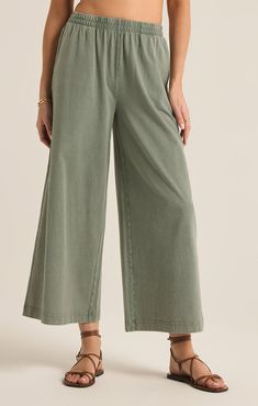 Scout Cotton Jersey Pocket Pant High Waisted Cropped Pants, Palm Green, Cropped Flare Pants, Maxi Jumpsuit, Athleisure Tops, Silk Bottoms, Flare Pant, Long Sleeve Kids, Jersey Pants