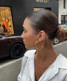 Ušný Piercing, Piercing Earrings, Never Fade, Large Hoop Earrings, Mode Inspo, Aesthetic Outfits, Earings Piercings, Hair Goals, Hair Inspo