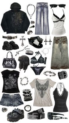 2000s Fashion Outfits Casual, Outfit Ideas 2000s, Anti Aesthetic, Pfp Grunge, 2000 Fashion Trends, Alt Outfits, Goth Y2k, Weird Fashion, 2000s Fashion Outfits