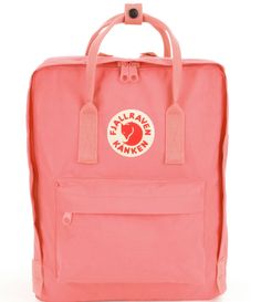 From Fjallraven&#x2C; the Patch Logo Kanken Water-Resistant Cotton Zipper Convertible Backpack features:Durable water-resistant cotton vinylon fabricZipper closureRemovable seat padFront and side pocketsZip pocket outsideDouble convertible straps for bag or backpack wearApprox. 14.9" x 10.6" x 5.1" bag; 14.9" strap lengthVolume approx. 16 LImported. Backpack Kanken, Orange Backpack, Water Resistant Backpack, Convertible Backpack, Autumn Street Style, Cute Bags, Kanken Backpack, Fjallraven Kanken, Dillard's