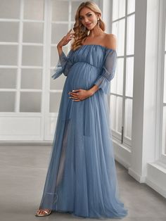 Vestidos Para Baby Shower, Elegant Maternity Dresses, Maxi Maternity Dress, Pregnancy Looks, Ever Pretty, Maternity Maxi, Skirt Maxi, Dress Dusty, Pregnancy Maxi Dress