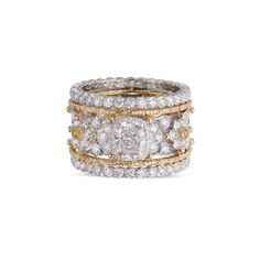 MOSAICO RING Buccellati Rings, Tiaras Jewellery, Precious Rings, High Jewellery, Our Values, Gold Models, Gold Bracelet Cuff, Yellow Gold Setting, Fancy Diamonds