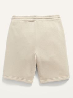 Elasticized waistband, with interior drawstring.  Diagonal front pockets, with jersey lining.  Faux fly.  Soft, garment-washed fleece.  Easy pull-on style.  Sits at waist.  Straight hip and thigh.  Boys jogger shorts hit above knee. Machine wash cold Casual Bottoms With 5-inch Inseam, Sporty Pull-on Style Short Bottoms, Sporty Short Pull-on Style Bottoms, Sporty Short Bottoms With Pull-on Style, Casual Bottoms With Comfort Waistband And Relaxed Fit, Casual Relaxed Fit Bottoms With 5-inch Inseam, Casual Shorts With Ribbed Waistband And Short Inseam, Casual Shorts With Elastic Waistband, Sporty Leisure Bottoms With Pull-on Style