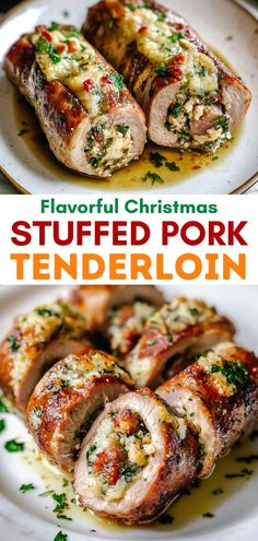 this is an image of stuffed pork tenderloin