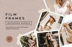 the instagramm bundle includes photos and text, including an image of a woman in white