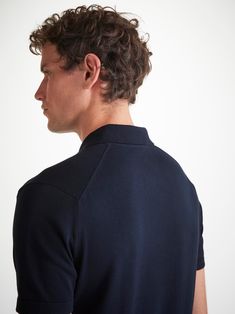 The Jacob is an incredibly durable garment. The fabric is considered the strongest naturally grown cotton in the world which means it will resist wear and last a lifetime. The definition of a luxurious investment. The fabric also has an unrivalled softness as the long staple yarns create a smooth and silky surface. This is not cotton as you know it. Featuring a ribbed collar, mother of pearl buttons, knitted back neck tape to minimise stretching and tubular knit hem and cuffs, the devil really is in the detail with our Jacob collection. Jacob is not your average short sleeve polo shirt. Jacob is a lightweight Sea Island Cotton knit, grown and spun in the West Indies before being knitted and garment-dyed in Europe. Sea Island Cotton fibres are cultivated exclusively on the West Indies Islan Knitted Polo Shirt, Knitted Polo, Navy Man, Sea Island, Contrast Collar, Cotton Polo Shirt, West Indies, Knitwear Men, Cotton Polo