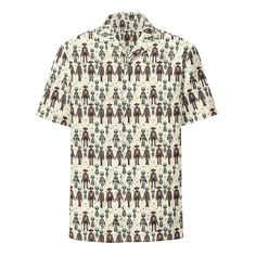 Texas Eclipse Outfitters Cosmic Cowboys: Cowboys and Aliens Button-Up Shirt Cowboys And Aliens, Iconic Shirts, Cowboys & Aliens, Hat Print, Texas Hill Country, Bowling Shirts, Southwestern Style, Bandana Print, One Piece Swim