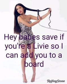 a woman is holding a hair dryer in her hand and the caption says, hey babes save if you're alive so i can add you to a board