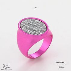 Bjux - Digital color rosy crytal party ring new cocktail ring Party Rings With Bling And Crystal Material, Party Rings With Bling Crystal, Party Crystal Ring With Bling, Party Rings With Bling, Crystal Open Ring For Party, Party Crystal Open Ring, Party Crystal Bling Open Ring, Party Crystal Open Ring With Bling, Trendy Silver Crystal Party Ring