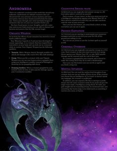 an image of a dragon in space with the words and description below it, as well as