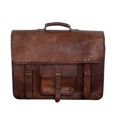 Leather Laptop Messenger Briefcase Bag Classic Vintage Brown Briefcase For Travel, Vintage Travel Bag For Business With Leather Lining, Vintage Travel Bag With Leather Lining For Business, Retro Rectangular Briefcase For Business, Retro Leather Briefcase For Office, Retro Rectangular Business Briefcase, Vintage Leather Lined Laptop Bag For Travel, Vintage Laptop Bag With Luggage Sleeve For Daily Use, Vintage Laptop Bag With Luggage Sleeve For Travel