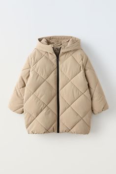 LONGLINE QUILTED JACKET - taupe brown | ZARA United States Beige Double-lined Hood Puffer Jacket For Fall, Beige Puffer Jacket With Double-lined Hood For Fall, Beige Puffer Jacket With Double-lined Hood, Beige Puffer Jacket With Double-lined Hood And Long Sleeves, Beige Long Sleeve Puffer Jacket With Double-lined Hood, Fall Quilted Jacket With Double-lined Hood, Hooded Fleece-lined Puffer Jacket For Fall, Hooded Quilted Jacket With Fleece Lining For Fall, Hooded Puffer Jacket With Fleece Lining For Fall