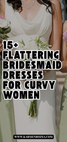 15+ flattering bridesmaid dresses for curvy women designed to enhance your natural beauty. Ideal for winter engagement photos, these dresses offer a variety of styles that work perfectly for both bridesmaids and maid of honor dresses, ensuring everyone feels confident and stylish. Curvy Bridesmaid Dresses, Flattering Bridesmaid Dresses, Maid Of Honor Dresses