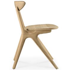 the wooden chair is designed to look like an arrow