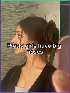 Pretty girls have big noses Celebs With Big Noses, Round Face Insecurity, Jewish Nose Women, Big Button Nose, Make Up Big Nose, Hairstyles For Big Noses For Women, Big Nose Women Aesthetic, Types Of Nose Shape