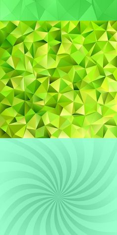 two abstract backgrounds with green and yellow colors