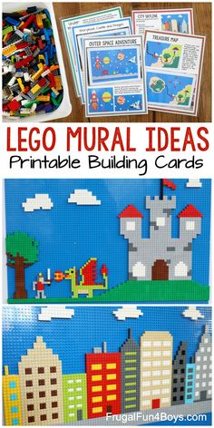 lego mural ideas for kids to learn how to use them